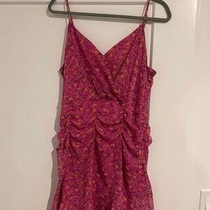 Floral Pink Spaghetti Strap Dress